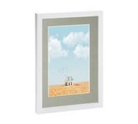 Nicola Spring Photo Frame With A5 Mount - A4 (8" X 12") - White/grey