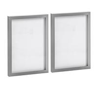 Nicola Spring Photo Frames - A4 (8" X 12") - Grey - Pack Of 2