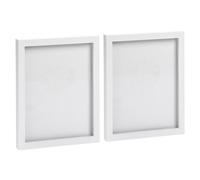 Nicola Spring Photo Frames - Fits Photo Size 8 x 10 (20 x 25cm) - Pack of 2 - White Picture Frame Wall Mounted Portrait with Stand Freestanding Certificate Poster Display