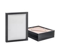 Nicola Spring Photo Frames - Fits Photo Size 8 x 10 (20 x 25cm) - Pack of 5 - Black Picture Frame Wall Mounted Portrait with Stand Freestanding Certificate Poster Display