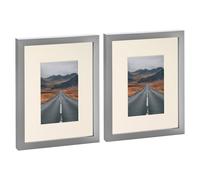 Nicola Spring Photo Frames with 4" x 6" Mount - 8" x 10" - White Mount - Pack of 2 in Grey Nicola Spring Grey