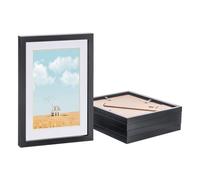 Nicola Spring Photo Frames With A5 Mount - A4 (8" X 12") - Black/white - Pack Of 5