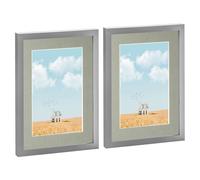 Nicola Spring Photo Frames with A5 Mount - A4 (8" x 12") - Grey - Pack of 2 Nicola Spring Grey