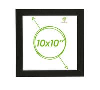 Nicola Spring Picture Mount For 10 X 10" Frame - Photo Size 8 X 8" - Black