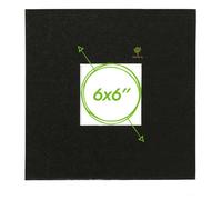 Nicola Spring Picture Mount For 6 X 6" Frame - Photo Size 2 X 2" - Black