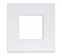 Nicola Spring Picture Photo Mount - To Fit Frame Size 10 x 10 for Image Size 6 x 6 - White
