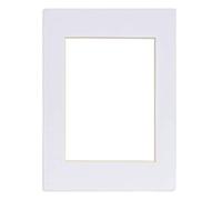Nicola Spring Picture Photo Mount - To Fit Frame Size 8 x 10 for Image Size 5 x 7 - White