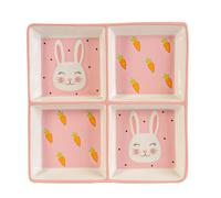 Nicola Spring Pink Bunny Snack Plate - 20Cm - Pink