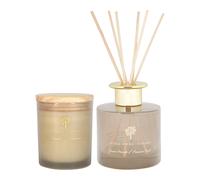 Nicola Spring Pomelo & Passion Fruit Candle & Diffuser Set - 130g Jar + 200ml Diff in Grey Nicola Spring Grey
