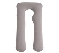 Nicola Spring Pregnancy Pillow with Storage Bag - Grey - 1x Large U-Shaped Full Body Maternity Sleeping Back, Belly, Hip, Neck, Legs Support Cuddle Snuggle Cushion for Pregnant Women