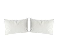 Nicola Spring Rectangle Velvet Cushions - 60Cm X 40Cm - Cream - Pack Of 2
