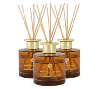 Nicola Spring Reed Diffusers - 200Ml - Sandalwood & Jasmine - Pack Of 3 - Sweet Creamy Fragrance With 8 Reeds Each Long Lasting
