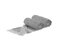 Nicola Spring Round Beach Towels - 190cm - Grey - Pack of 2 - Turkish Lightweight Absorbent Large Adults Kids Drying Sheet Swimming Pool Towel for Beach, Bathroom, Gym, Shower, Sauna