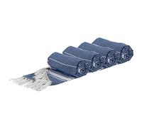 Nicola Spring Round Beach Towels - 190cm - Navy - Pack of 4 - Turkish Lightweight Absorbent Large Adults Kids Drying Sheet Swimming Pool Towel for Beach, Bathroom, Gym, Shower, Sauna