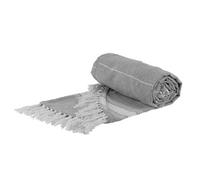 Nicola Spring Round Turkish Cotton Beach Towel - 190Cm - Grey