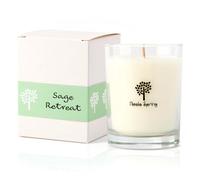 Nicola Spring Sage Retreat Scented Candle - 160G 28H Natural Single Wick Soy Wax Aromatherapy Candle Home Fragrance