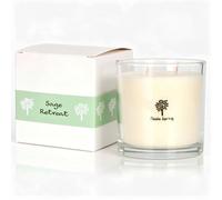 Nicola Spring Sage Retreat Scented Candle - 400G 28H Natural Single Wick Soy Wax Aromatherapy Candle Home Fragrance