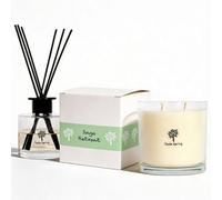 Nicola Spring Sage Retreat Scented Candle & Diffuser Set - 400G Natural Soy Wax Candle & Home Air Freshener Set