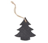 Nicola Spring Slate Christmas Tree Decoration - 7 X 8Cm - Tree