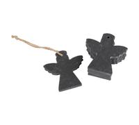 Nicola Spring Slate Christmas Tree Decorations - 7 X 7Cm - Angel - Pack Of 6