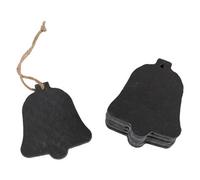 Nicola Spring Slate Christmas Tree Decorations - 7 X 8.5Cm - Bell - Pack Of 6