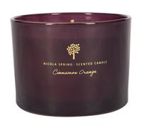 Nicola Spring Soy Wax Scented Candle - 350G - Cinnamon & Orange - Double Wick Jarred Warm Spiced Festive Scent Long Burn Fragrance