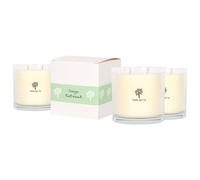 Nicola Spring Soy Wax Scented Candles 400g - Pack of 3 - Sage Retreat Fragrance - Double Wick 45 Hour Burn Eco-Friendly Large Jar Candles for Relaxation, Aromatherapy, Home Décor & Gifting