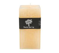Nicola Spring Square Vanilla Pillar Candle - 90 Hours - Cream - Long-Lasting Vanilla Candle Home Fragrance Aromatherapy
