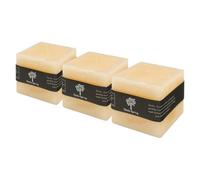 Nicola Spring Square Vanilla Pillar Candles - 120 Hours - Cream - Pack Of 3 - Vanilla Candle Home Fragrance Aromatherapy