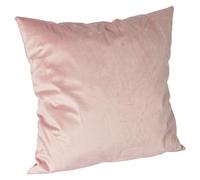 Nicola Spring Square Velvet Cushion - 55cm x 55cm - Pack of 1 in Pink | Size: 55 cm x 55 cm Nicola Spring Pink 55 cm x 55 cm