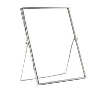 Nicola Spring Standing Metal Photo Frame - 8" x 10" - Picture Display Poster Frame in Silver Nicola Spring Silver