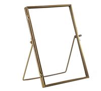 Nicola Spring Standing Metal Photo Frames - 6" X 8" - Rose Gold - Pack Of 2