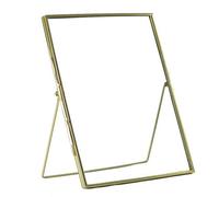 Nicola Spring Standing Metal Photo Frames - 8" X 10" - Gold - Picture Frame Freestanding Frame Display Poster Frame - Set Of 5