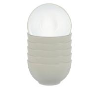 Nicola Spring Stoneware Cereal Bowls - 14Cm - Matt Light Grey - Pack Of 6