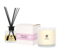 Nicola Spring Summer Berries Candle & Diffuser Gift Set - 400g Jar + 200ml Diff in Clear Nicola Spring Clear