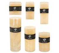 Nicola Spring Vanilla Pillar Candles - 6 Sizes - Cream - Pack Of 6 - Long-Lasting Vanilla Candle Home Fragrance Aromatherapy