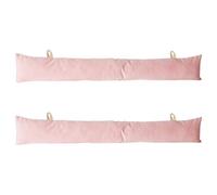 Nicola Spring Velvet Draught Excluders - 60Cm X 12Cm - Pink - Pack Of 2