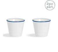 Nicola Spring White Farmhouse Egg Cups - 5Cm - Pack Of 2