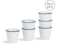 Nicola Spring White Farmhouse Egg Cups - 5Cm - Pack Of 6