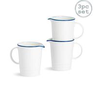 Nicola Spring White Farmhouse Milk Jugs - 300Ml - Pack Of 3