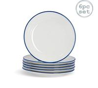 Nicola Spring White Farmhouse Side Plates - 16Cm - Pack Of 6