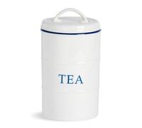 Nicola Spring - White Farmhouse Tea Canister - 11Cm