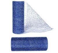 Nicola Table Runner Gold, Sparkling Polyester Tulle Ribbon Roll with Gold Foil, Shiny Netting Gold Table Decorations for Birthday Party Wedding Decor 25cm x 9M