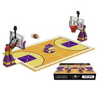 Nicolababe Building Block Education Toy - Basketball Court Baseplates and Sets of 2 Basketball Stands Building Bricks for Basketball Game - Compatible with Major Brands (Basketball Playset)