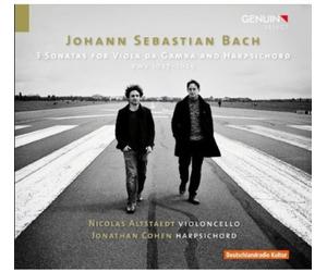 Nicolas Altstaedt - 3 Sonatas for Viola Da Gamba & Harpsichord [New CD]