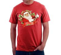 Nicolas Cage Christmas Jolly Old Saint Nic Men's T-Shirt Red