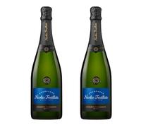 Nicolas Feuillatte Réserve Exclusive Brut Champagne 12% ABV 2 x 75cl | Shows fresh white fruits, juicy pear and hints of apricot and spice, with a balanced finish for food pairing or relaxed.