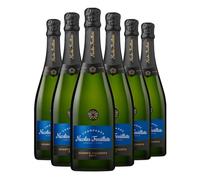 Nicolas Feuillatte Réserve Exclusive Brut Champagne 12% ABV 6 x 75cl | Shows fresh white fruits, juicy pear and hints of apricot and spice, with a balanced finish for food pairing or relaxed.