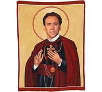 Nicolas Kim Cage Flannel Soft Thow s Air Conditioning Bedding Fleece For Sofa Couch Living Room Bedroom 150CM X 125CM