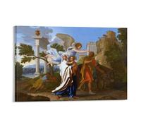 Nicolas Poussin And The Fairies of Satyr Poster Canvas Poster Wall Art Picture Prints Hanging Photo Decor Home Posters Artworks 12x18inch(30x45cm)